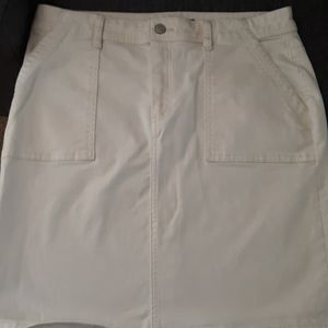 Ladies Chaps white demin skirt 12